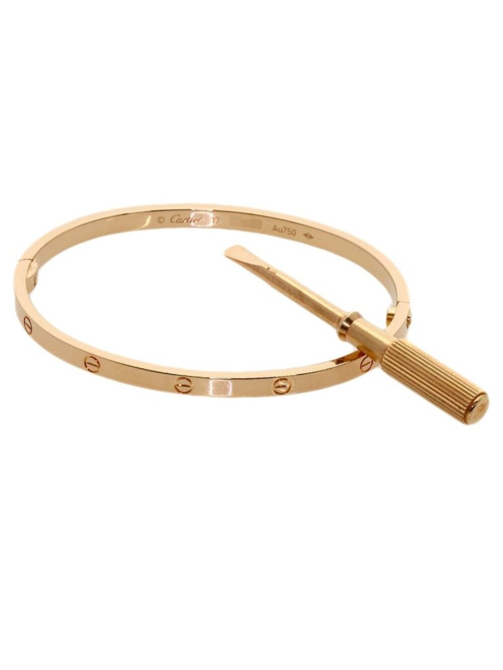 Cartier Love Bracelet SM with Driver 17 18k Pink Gold